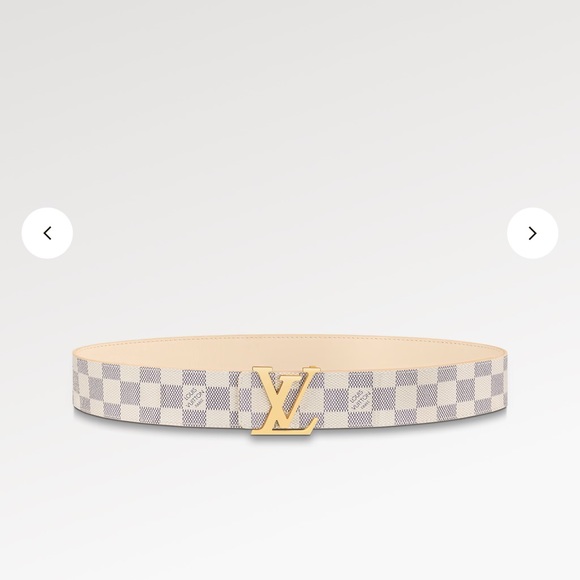LOUIS VUITTON Damier Azur - Initiales 40mm Reversible Belt - Unisex - NWT - Picture 1 of 13